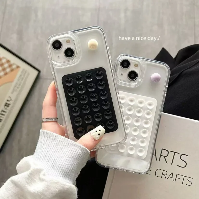 Phone Cases - Square Silicone Suction Cup Phone Stand
