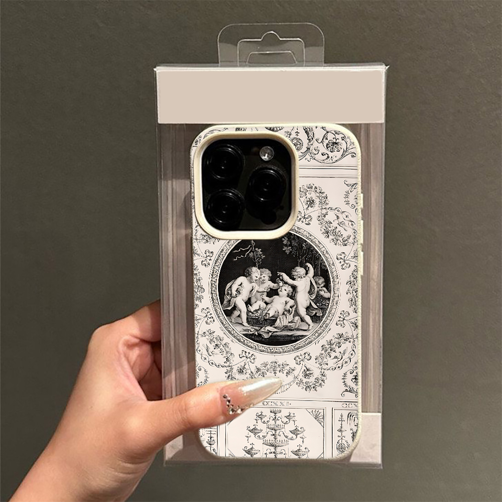 Vintage Baroque Angel Pattern  - Vintage Floral Pattern Soft Case review and price