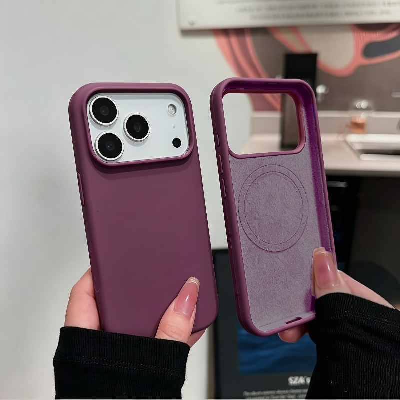 Liquid Silicone Soft Skin Feel - Liquid Silicone Magnetic Phone Case review and price