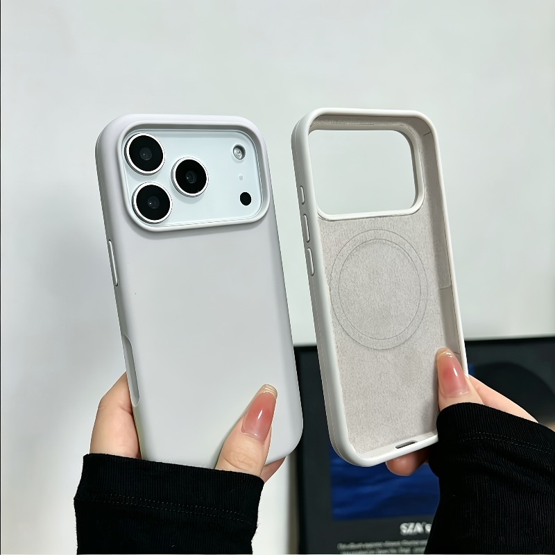 Liquid Silicone Soft Skin Feel - Liquid Silicone Magnetic Phone Case review and price