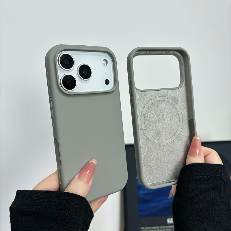 Liquid Silicone Soft Skin Feel - Liquid Silicone Magnetic Phone Case review and price